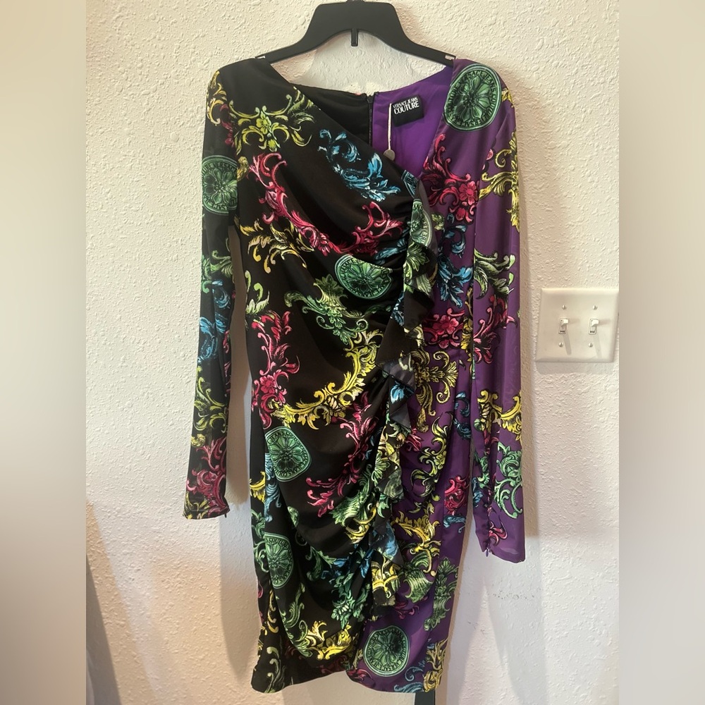 Versace Jeans Couture Dress NWT Italian size 48 designer dress